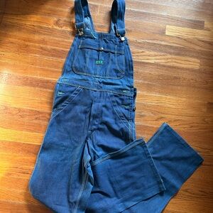 Vintage ELY Walker Big Buck Jeans Bib Overalls